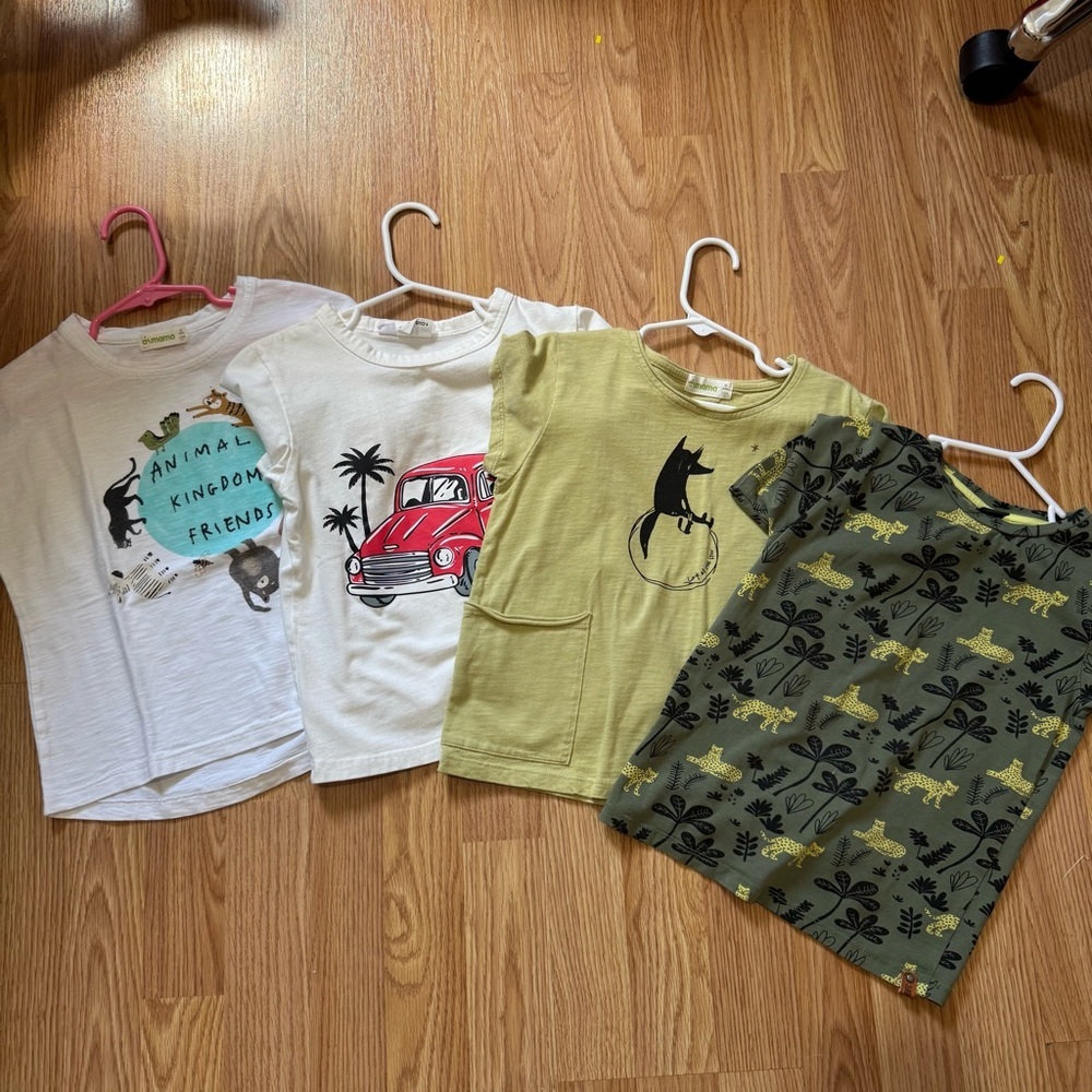 Green and White Short Sleeve Tees for Everyday Comfort